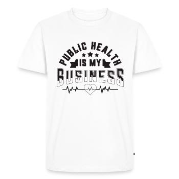 Infirmière en santé publique Virologue Travailleur de la santé - T-shirt Premium bio Homme - blanc - Devant - Nico (187cm)