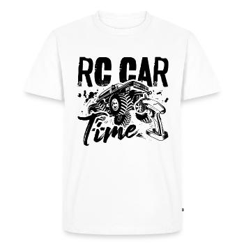 RC Car Time Loves Radio Controlled Car RC Racer - Men's Premium Organic T-Shirt - white - Front - Nico (187cm)