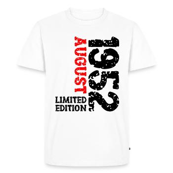 1952 Août Édition Limitée 71e Tenue d’anniversaire - T-shirt Premium bio Homme - blanc - Devant - Nico (187cm)