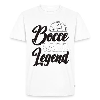Bocce Ball Legend Boules Petanque Bocce Player - Men's Premium Organic T-Shirt - white - Front - Nico (187cm)