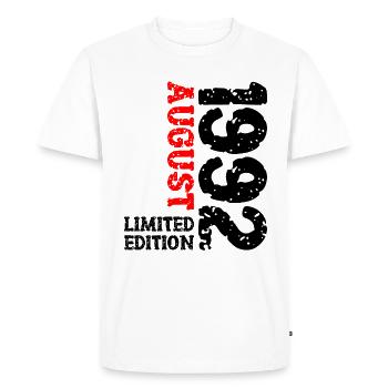 1992 Août Édition Limitée 31e Tenue d’anniversaire - T-shirt Premium bio Homme - blanc - Devant - Nico (187cm)