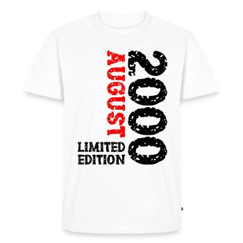 2000 Août Édition Limitée 23e Tenue d’anniversaire - T-shirt Premium bio Homme - blanc - Devant - Nico (187cm)
