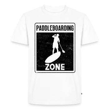 Paddleboarding Zone Paddle Surfing Paddle Boarder - Men's Premium Organic T-Shirt - white - Front - Nico (187cm)