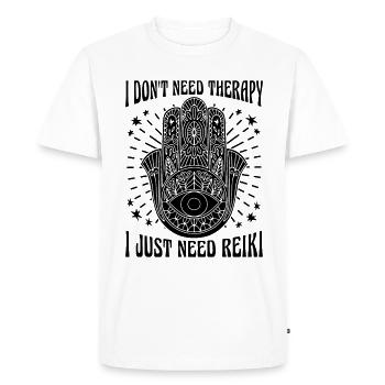 I Don't Need Therapy I Just Healer Reiki Master - Men's Premium Organic T-Shirt - white - Front - Nico (187cm)