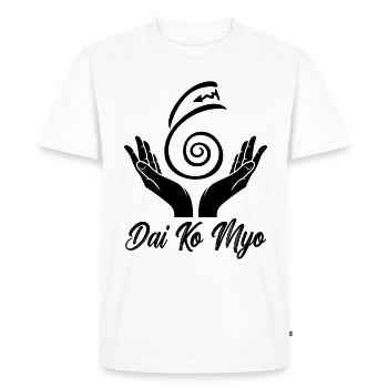 Reiki Dai Ko Myo Guérisseur de méditation Reiki Master - T-shirt Premium bio Homme - blanc - Devant - Nico (187cm)