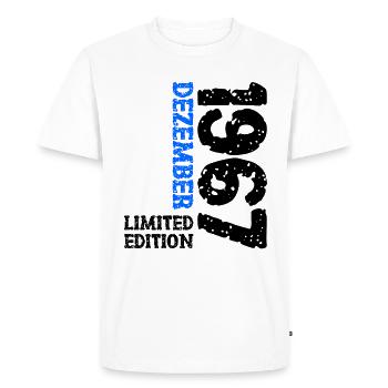1967 décembre Limited Edition 56e anniversaire décoration - T-shirt Premium bio Homme - blanc - Devant - Nico (187cm)