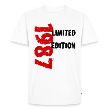 1987 Édition limitée 36e anniversaire Cadeau amusant - T-shirt Premium bio Homme - blanc - Devant - Nico (187cm)