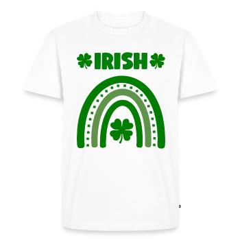 Accessoires de la Saint-Patrick Irlande Shamrock décoration - T-shirt Premium bio Homme - blanc - Devant - Nico (187cm)
