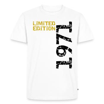 1971 édition limitée anniversaire cadeau femme mari - T-shirt Premium bio Homme - blanc - Devant - Nico (187cm)
