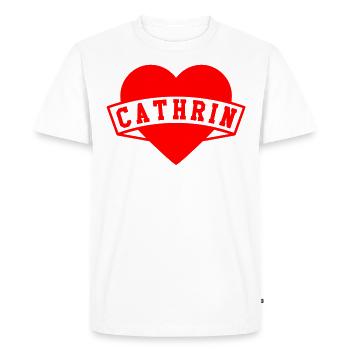 Cathrin Herzen - T-shirt Premium bio Homme - blanc - Devant - Nico (187cm)