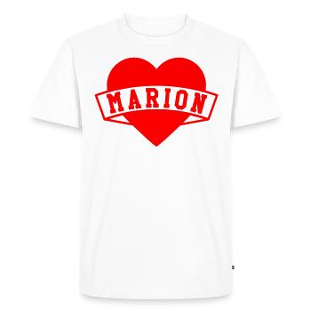 Marion Herzen - T-shirt Premium bio Homme - blanc - Devant - Nico (187cm)