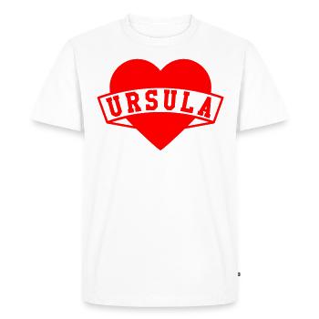 Ursula Herzen - T-shirt Premium bio Homme - blanc - Devant - Nico (187cm)