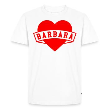 Barbara Herzen - T-shirt Premium bio Homme - blanc - Devant - Nico (187cm)