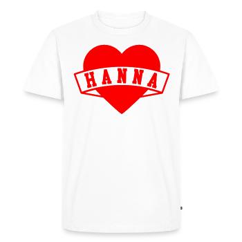 Hanna Herzen - T-shirt Premium bio Homme - blanc - Devant - Nico (187cm)