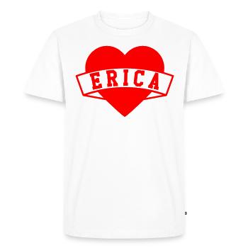 Erica Herzen - T-shirt Premium bio Homme - blanc - Devant - Nico (187cm)