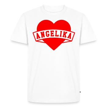 Angelika Herzen - T-shirt Premium bio Homme - blanc - Devant - Nico (187cm)