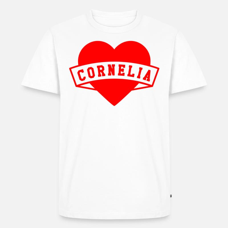 Cornelia - Männer Premium Bio T-Shirt - Weiß