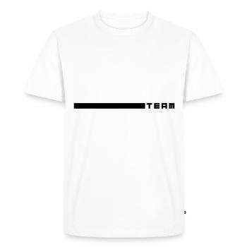 ligne d'équipe - T-shirt Premium bio Homme - blanc - Devant - Nico (187cm)