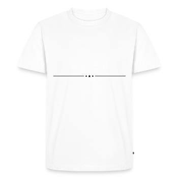 trait de symbole étoile - T-shirt Premium bio Homme - blanc - Devant - Nico (187cm)