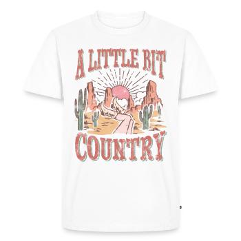 A little bit country - Men's Premium Organic T-Shirt - white - Front - Nico (187cm)