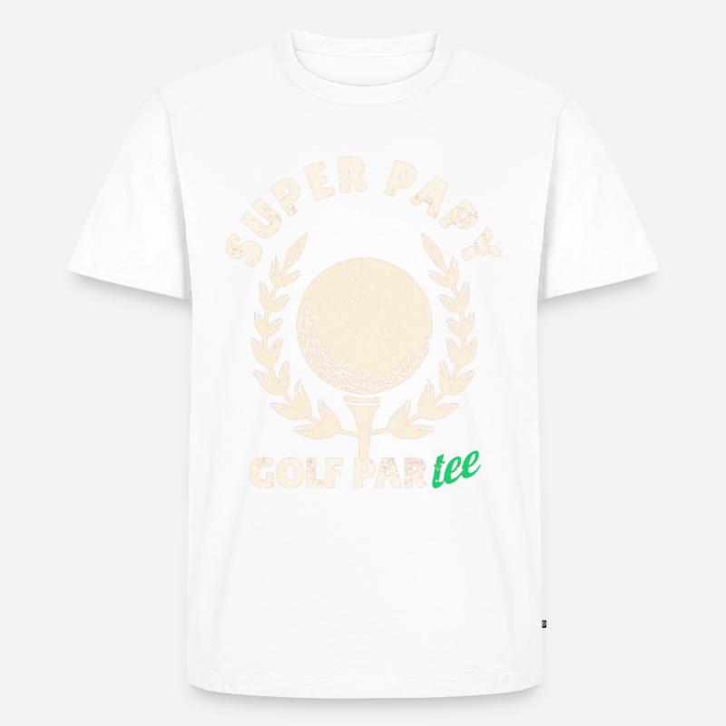 GOLF-PARTY - Männer Premium Bio T-Shirt - Weiß