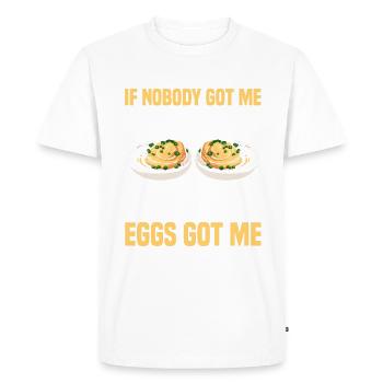 Stuffed eggs - Men's Premium Organic T-Shirt - white - Front - Nico (187cm)