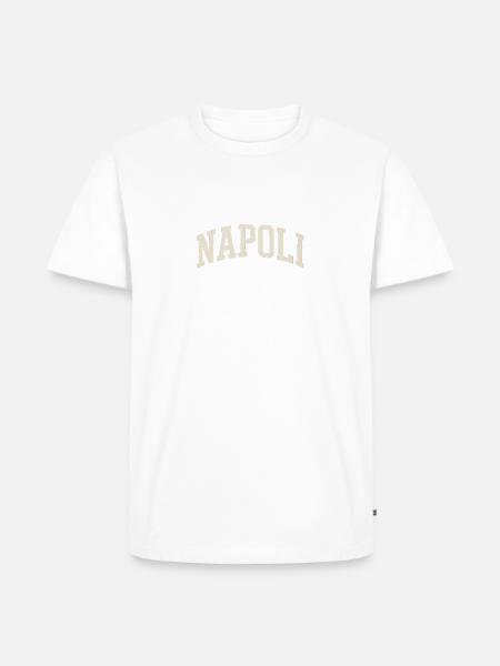 Napoli - Neapel Schriftzug - Männer Premium Bio T-Shirt - Weiß