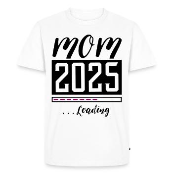Mama 2025 Mom Loading - Men's Premium Organic T-Shirt - white - Front - Nico (187cm)
