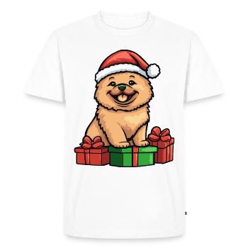 Chow Chow Dog Christmas Gifts - Men's Premium Organic T-Shirt - white - Front - Nico (187cm)