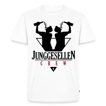 Bachelor Crew Jga Drinking - Men's Premium Organic T-Shirt - white - Front - Nico (187cm)