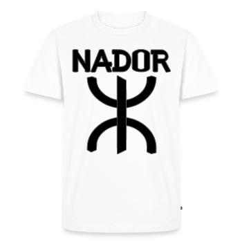 Symbole Berbère Amazigh Maroc Le Rif - T-shirt Premium bio Homme - blanc - Devant - Nico (187cm)