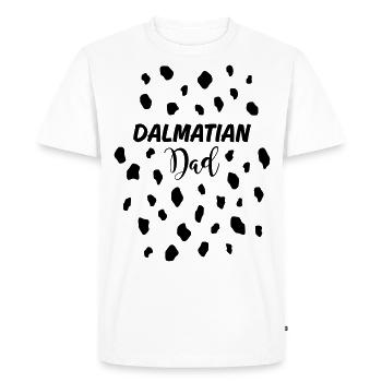Dalmatian Dad - Dalmate papa Dalmate - T-shirt Premium bio Homme - blanc - Devant - Nico (187cm)