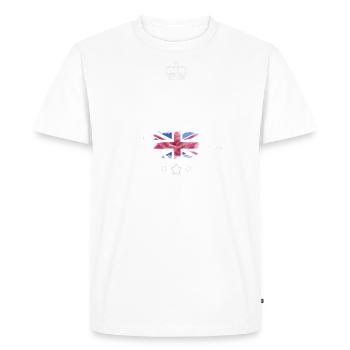 Baker street vintage - T-shirt Premium bio Homme - blanc - Devant - Nico (187cm)
