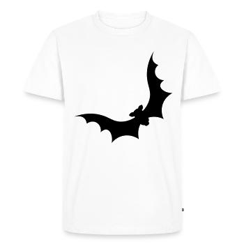 Bat with big wings - Men's Premium Organic T-Shirt - white - Front - Nico (187cm)