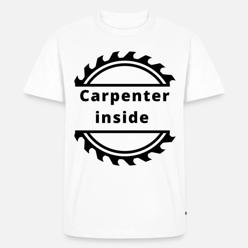 Carpenter inside - Männer Premium Bio T-Shirt - Weiß