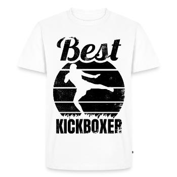 Kickboxer drôle - T-shirt Premium bio Homme - blanc - Devant - Nico (187cm)