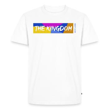 The Kingdom of God - Men's Premium Organic T-Shirt - white - Front - Nico (187cm)