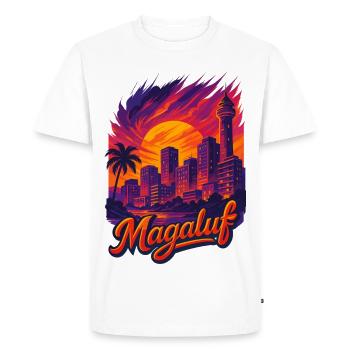Magaluf Mallorca Malle Cadeau de Soleil de Vacances - T-shirt Premium bio Homme - blanc - Devant - Nico (187cm)