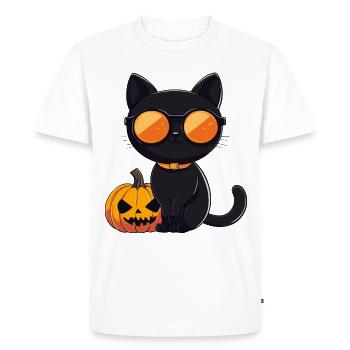 Lunettes de soleil pour chat Halloween Hangover - T-shirt Premium bio Homme - blanc - Devant - Nico (187cm)