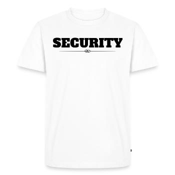 Sécurité - T-shirt Premium bio Homme - blanc - Devant - Nico (187cm)