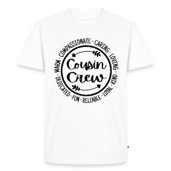 Équipage Cousin - T-shirt Premium bio Homme - blanc - Devant - Nico (187cm)