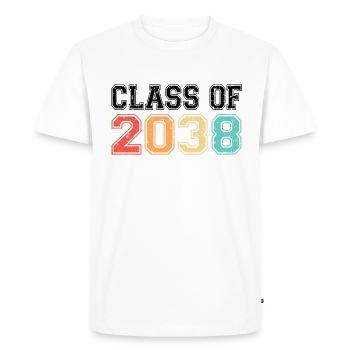 Class Of 2038 Graduation Retro Vintage - Men's Premium Organic T-Shirt - white - Front - Nico (187cm)