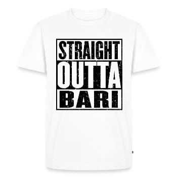 Sortie droite Bari - T-shirt Premium bio Homme - blanc - Devant - Nico (187cm)