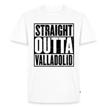 Straight Outta Valladolid - Men's Premium Organic T-Shirt - white - Front - Nico (187cm)