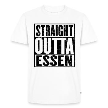Straight Outta Essen Vintage - T-shirt Premium bio Homme - blanc - Devant - Nico (187cm)