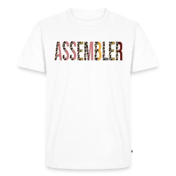 Assembler - Men's Premium Organic T-Shirt - white - Front - Nico (187cm)