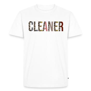 Nettoyeur - T-shirt Premium bio Homme - blanc - Devant - Nico (187cm)