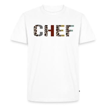 Chef - T-shirt Premium bio Homme - blanc - Devant - Nico (187cm)
