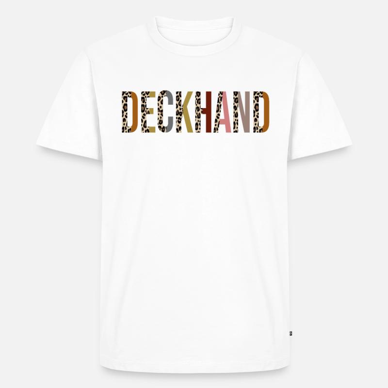 Decksmann - Männer Premium Bio T-Shirt - Weiß