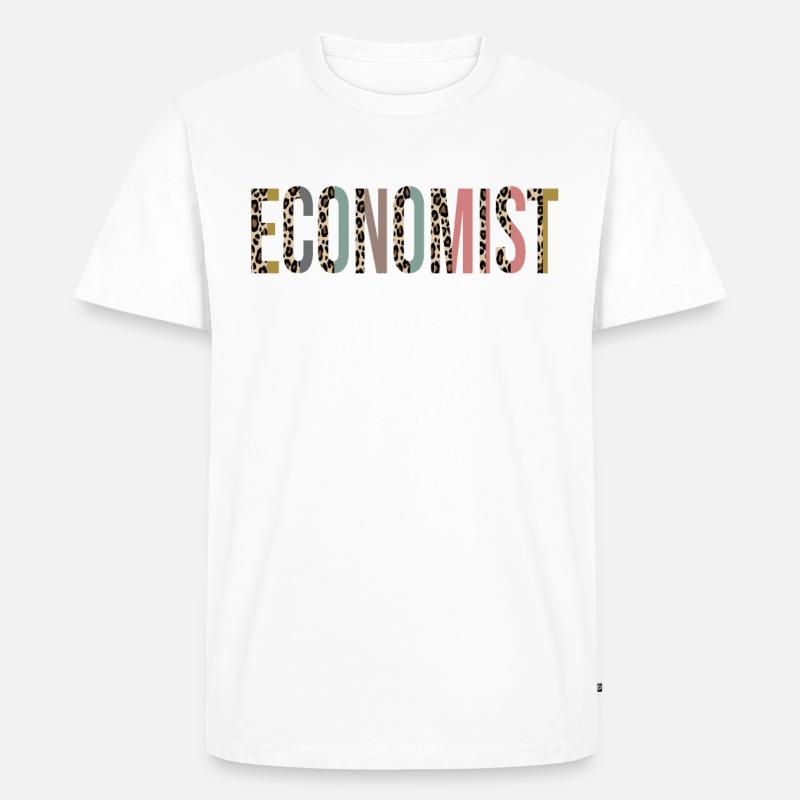 Ökonom - Männer Premium Bio T-Shirt - Weiß
